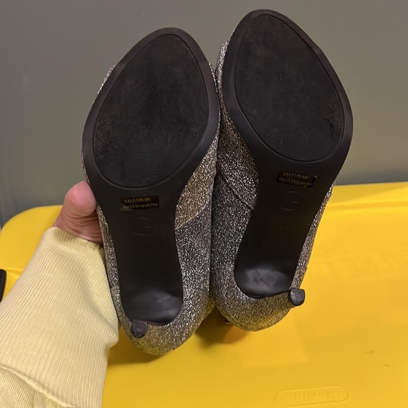 GUESS | Sparkle Sock Boot in Carbon (Black) with Silver Sparkle - Picture 12 of 16